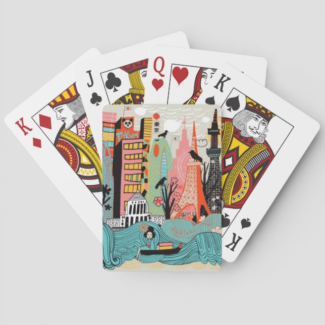 Hand plockade Tokyo Japan Casinokort (Baksidan)