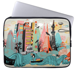 Hand plockade Tokyo Japan Laptop Fodral