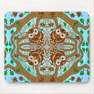 hand plockade Uggla Mandala Artwork Musmatta