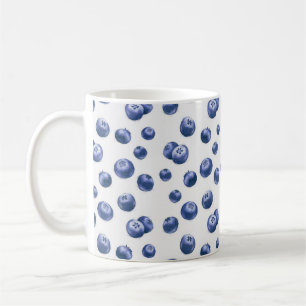 Hand plockade vattenfärgsfärgen mönster wi kaffemugg