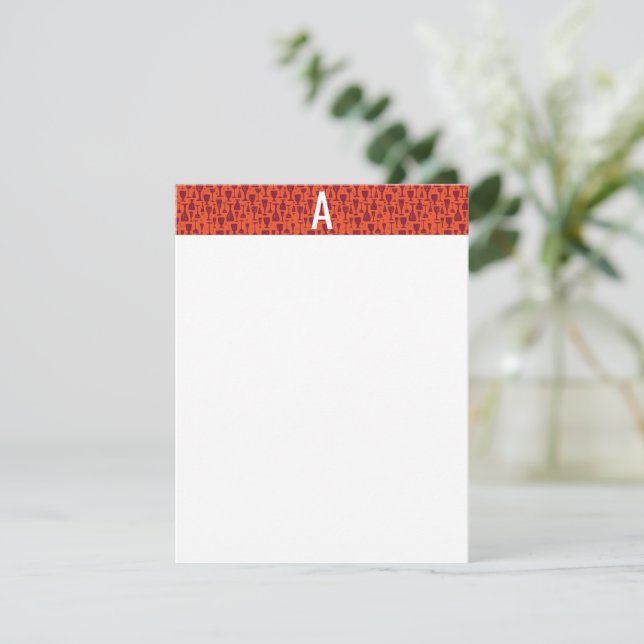 Hand plockade Vin Älskare Anteckningskort (Stående Fram)