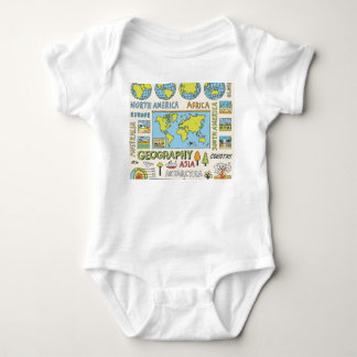 Hand plockade Vintage Geography Illustration T Shirt