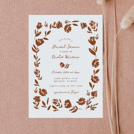 Hand plockade Vitmisk blomma Möhippan Gräns Inbjudningar