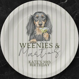 Hand plockade Weenies och Martinis Dachshund