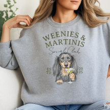 Hand plockade Weenies och Martinis Dachshund