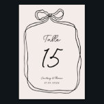 Hand plockade Whimsical Ribbon Gräns Bordsnummer<br><div class="desc">Det här bordsnumret är designat att samordna med Hand plockade Ribbon Gräns och har det populära och chic-menyfliksområdet gräns med handklotteckensnitt. Om du vill fånga din gästs uppmärksamhet med den här unika designen är den här sviten perfekt för dig. Om du vill göra en mer avancerad anpassning av den här...</div>