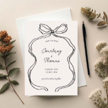 Hand plockade Whimsical Ribbon Gräns Spara datumet