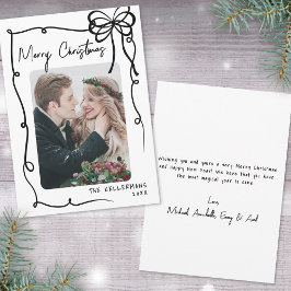 Hand plockade Whimsique Jul Julkort