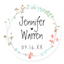 Hand plockade Wildbloms Wandeans Personlig