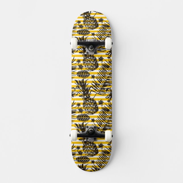 Hand plockadeananas skateboard bräda 21,5 cm (Framsida)