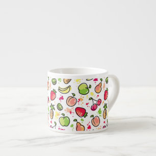 hand plockadefruktmönster espressomugg