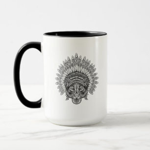 Hand plockadetiger i stil mugg
