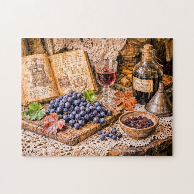 Hand‑Pressed Traditional Wine with Grapes and Vint Pussel (Horisontell)