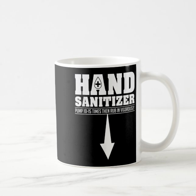 Hand Sanitizer Funny Sarcastic Vuxen humor Dirty J Kaffemugg (Höger)