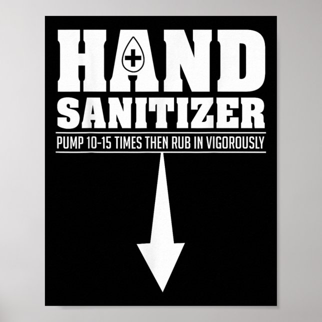 Hand Sanitizer Funny Sarcastic Vuxen humor Dirty J Poster (Framsidan)