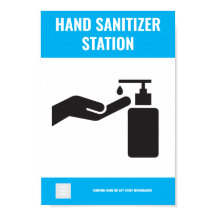 Hand Sanitizer Station Poster