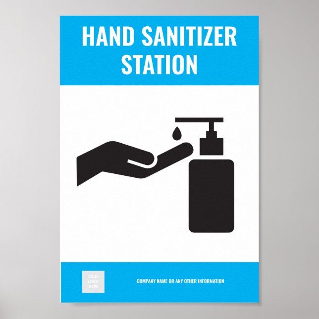 Hand Sanitizer Station Poster (Framsidan)