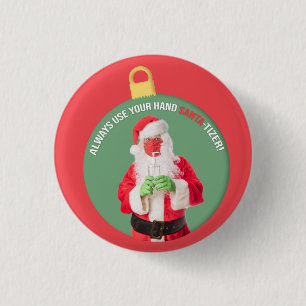 Hand SANTA-tizer Jultomten 2020 Knapp