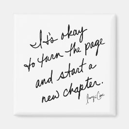 Hand-Scripted Start A New Chapter Spiritual Magnet