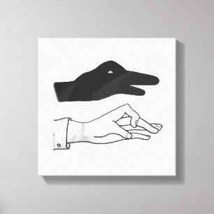Hand Silhouette Anka Canvastryck