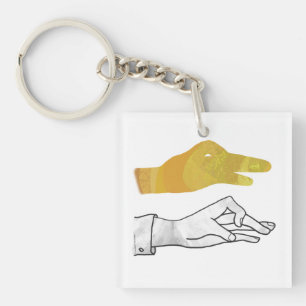 Hand Silhouette Anka Gult