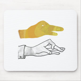 Hand Silhouette Anka Gult Musmatta