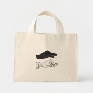 Hand Silhouette Anka Mini Tygkasse