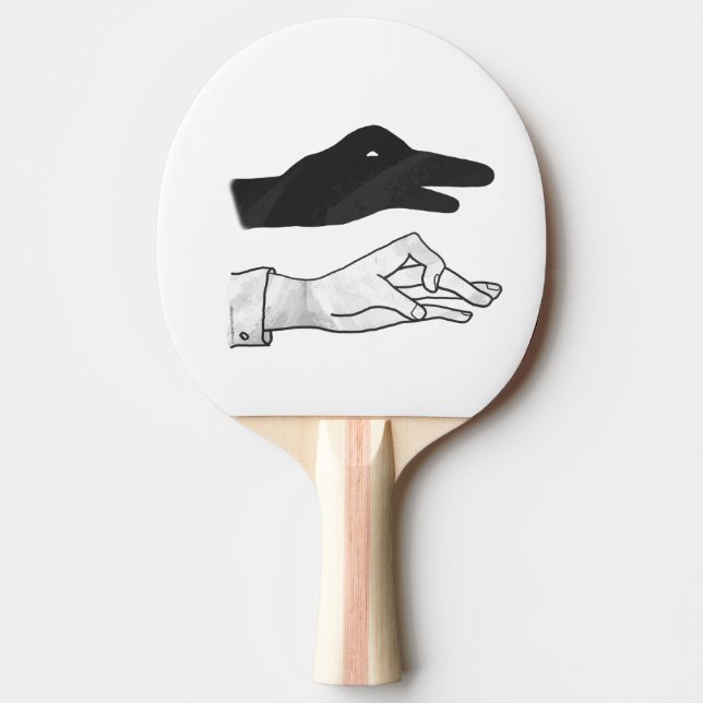 Hand Silhouette Anka Pingisracket (Framsidan)