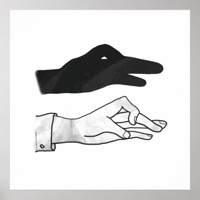 Hand Silhouette Anka Poster (Framsidan)