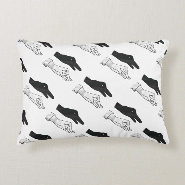 Hand Silhouette Anka Prydnadskudde (Framsidan)