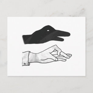 Hand Silhouette Anka Vykort