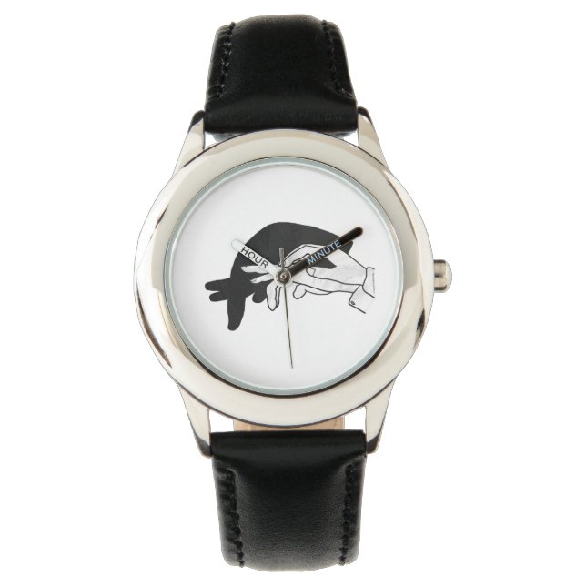 Hand Silhouette Anteater Armbandsur (Framsida)