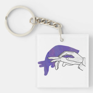 Hand Silhouette Anteater Lila