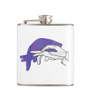 Hand Silhouette Anteater Lila Fickplunta