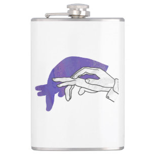 Hand Silhouette Anteater Lila Fickplunta