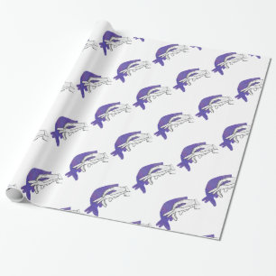 Hand Silhouette Anteater Lila Presentpapper