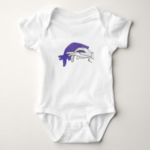 Hand Silhouette Anteater Lila Tröja