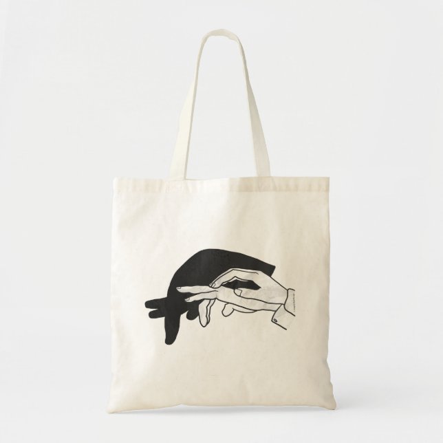 Hand Silhouette Anteater Tygkasse (Framsidan)
