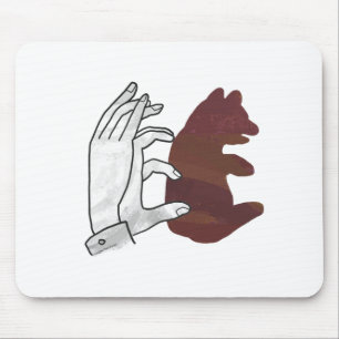 Hand Silhouette Bear Unge Brown Musmatta