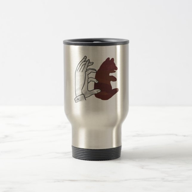 Hand Silhouette Bear Unge Brown Resemugg (Center)