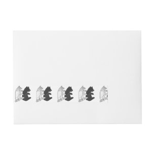 Hand Silhouette Bear Unge Etikettband