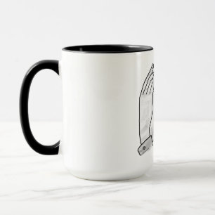 Hand Silhouette Bear Unge Mugg