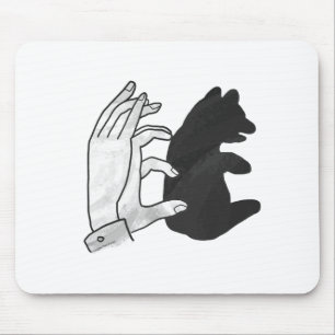 Hand Silhouette Bear Unge Musmatta