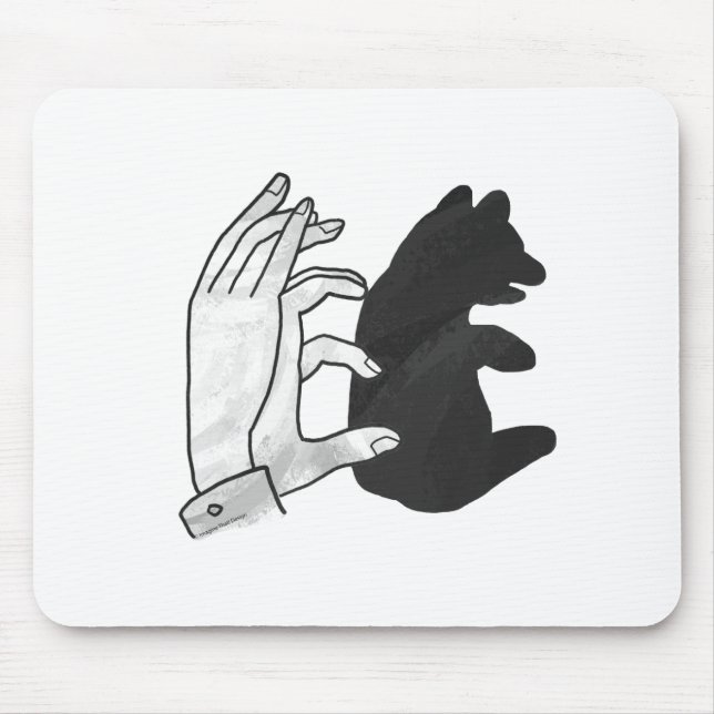 Hand Silhouette Bear Unge Musmatta (Framsidan)