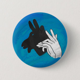 Hand Silhouette Billy Goat Blue Knapp