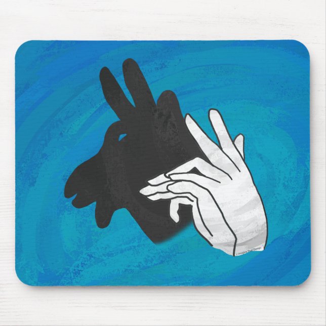 Hand Silhouette Billy Goat Blue Musmatta (Framsidan)