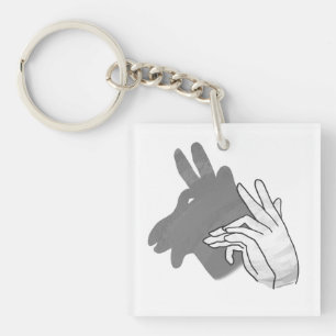 Hand Silhouette Billy Goat Grått