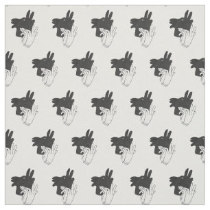 Hand Silhouette Billy Goat Grått Tyg