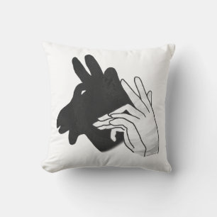 Hand Silhouette Billy Goat Kudde