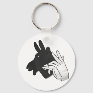 Hand Silhouette Billy Goat Nyckelring